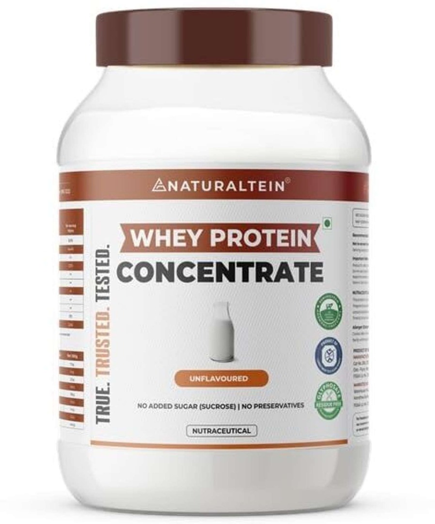 NATURALTEIN Natural Whey Protein Concentrate | No Artificial Sweeteners | Unflavoured