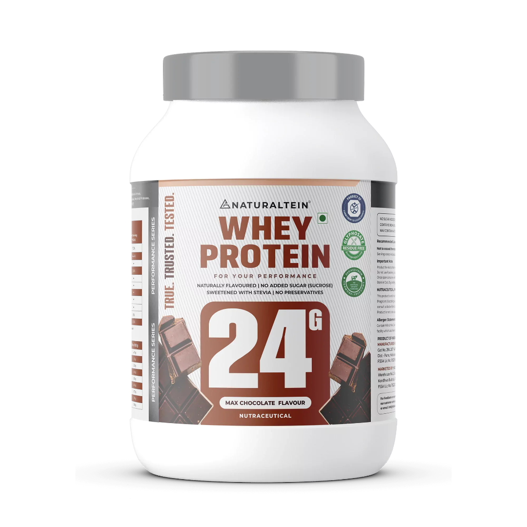 NATURALTEIN Whey Protein Max | Soy-Free | Gluten-Free | Easy Mix | Chocolate