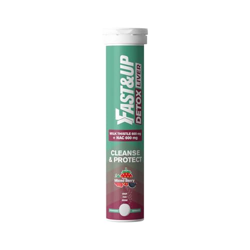 Fast&Up Liver Detox | Milk Thistle + NAC | Liver Cleanse & Digestion Support | Mixed Berry