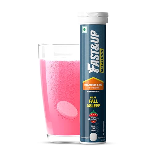Fast and Up Melatonin and L-Theanine | Non-Habit Forming | Improves Sleep Quality