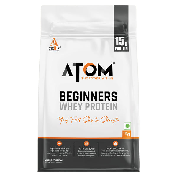 AS-IT-IS ATOM Beginners Whey Protein | Isolate and Concentrate Blend | Muscle Building
