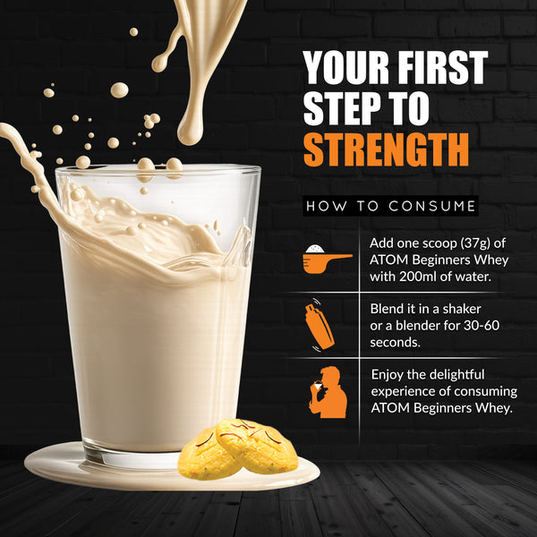 AS-IT-IS ATOM Beginners Whey Protein | Isolate and Concentrate Blend | Muscle Building