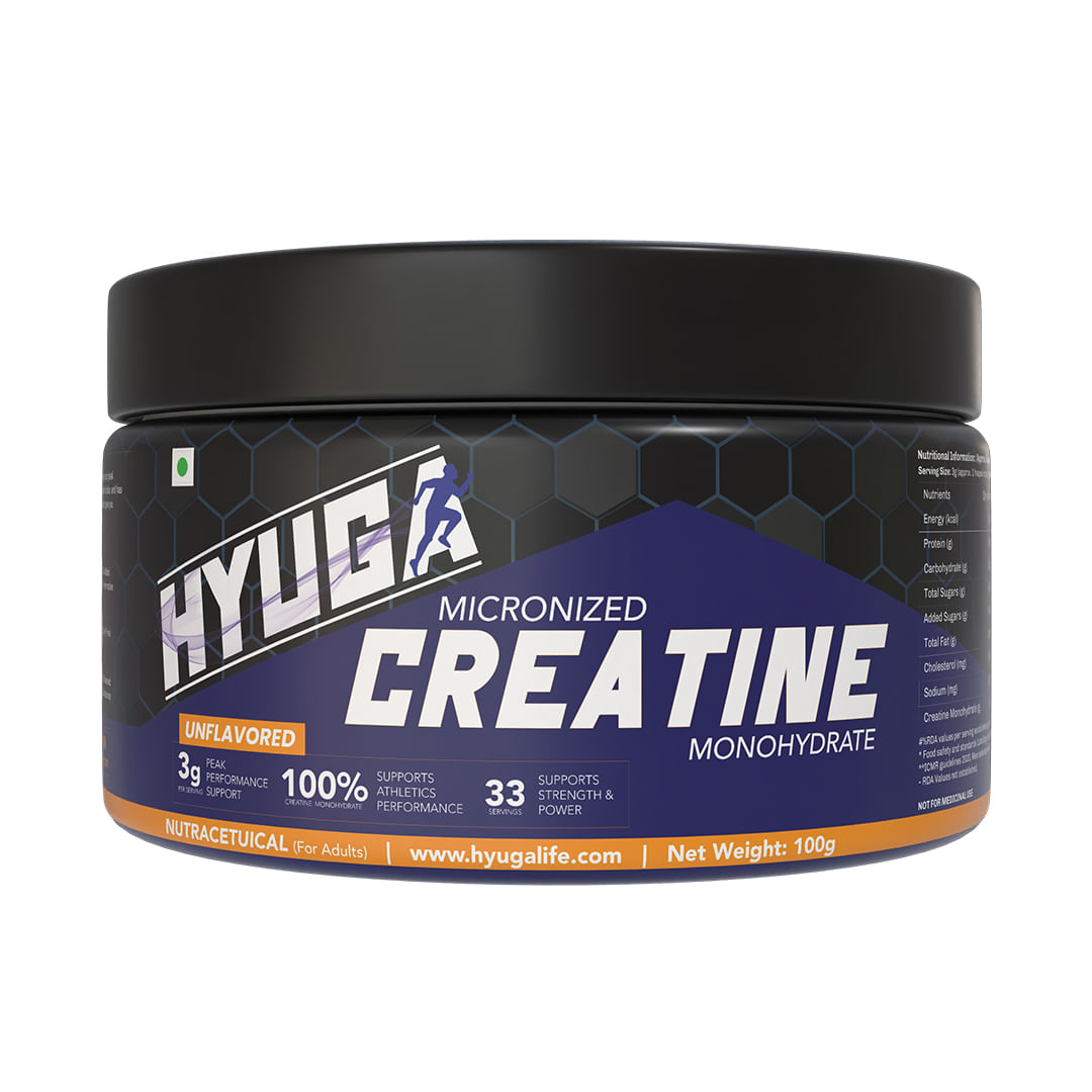 Hyuga Micronized Creatine Monohydrate 100g - 33 Servings - Unflavored