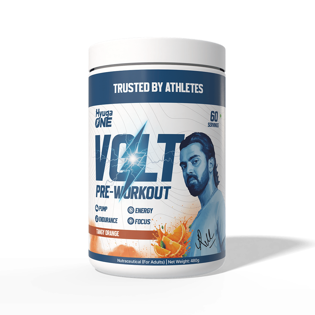 Hyuga One VOLT Pre-Workout Powder ,Tangy Orange 480g, 60 Servings