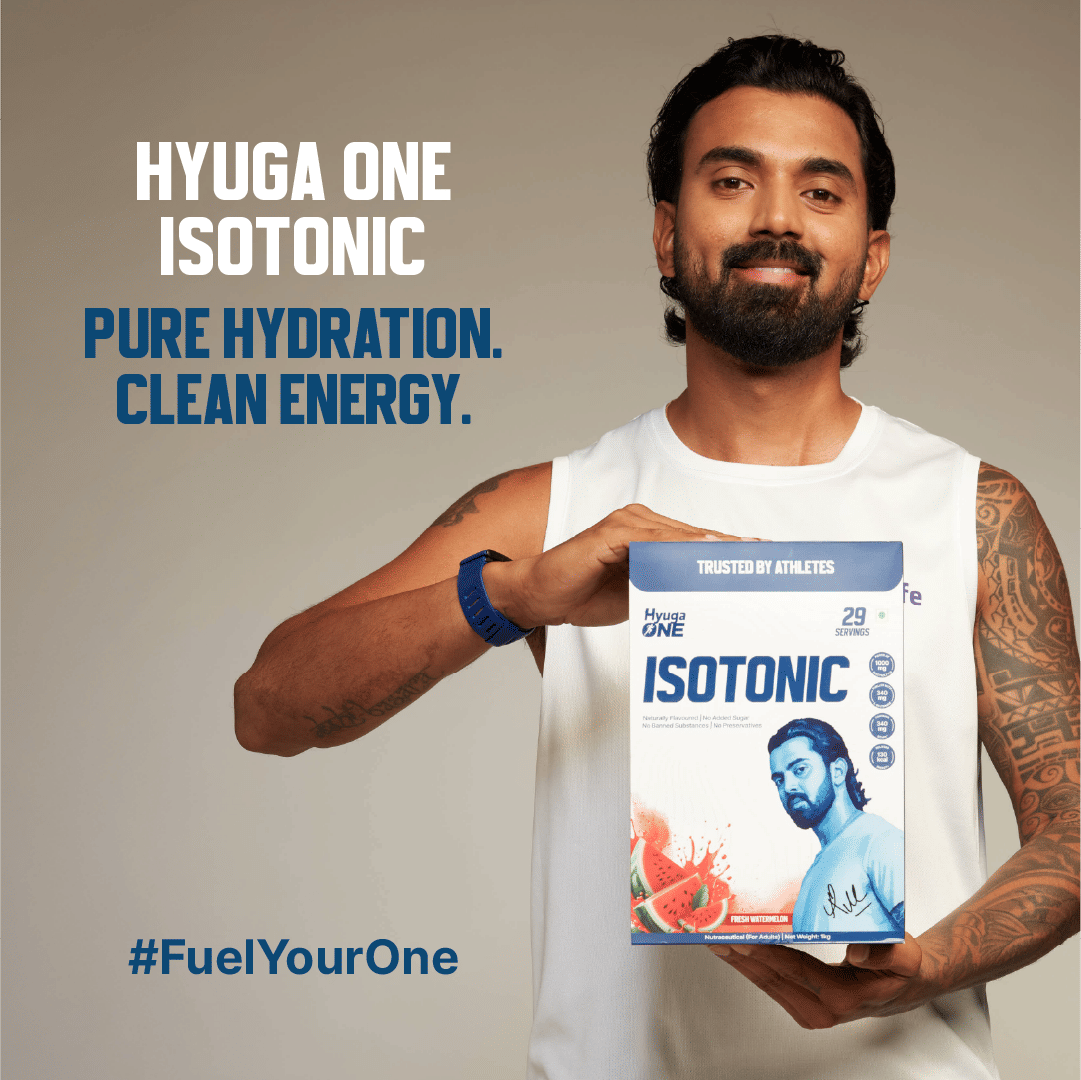 Hyuga One Isotonic Powder, Instant Rehydration and Energy Formula, With Electrolytes, BCAA and L-Glutamine, No Added Colours, 1kg, 29 Servings