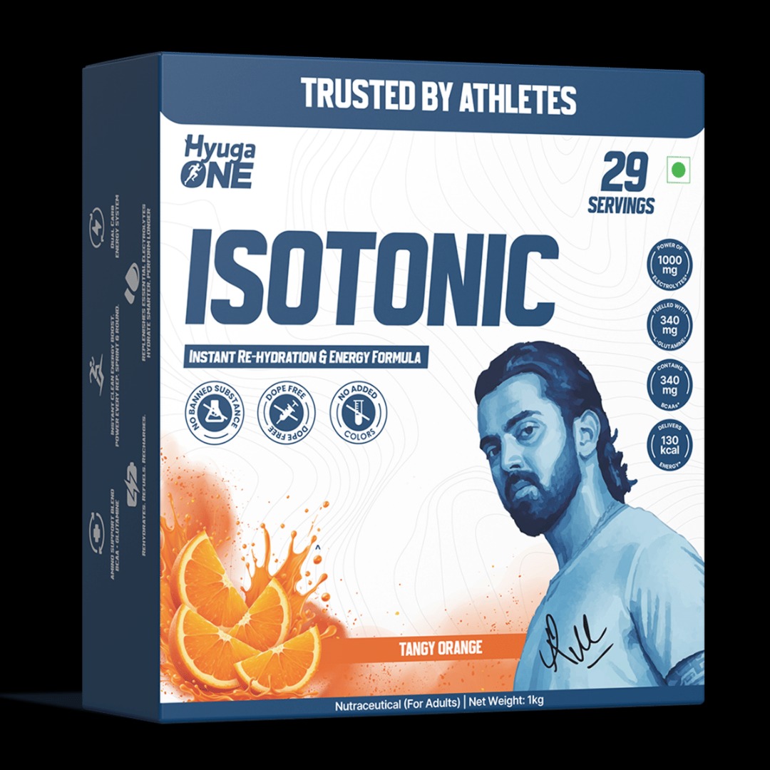 Hyuga One Isotonic Powder ,Tangy Orange 1kg, 29 Servings