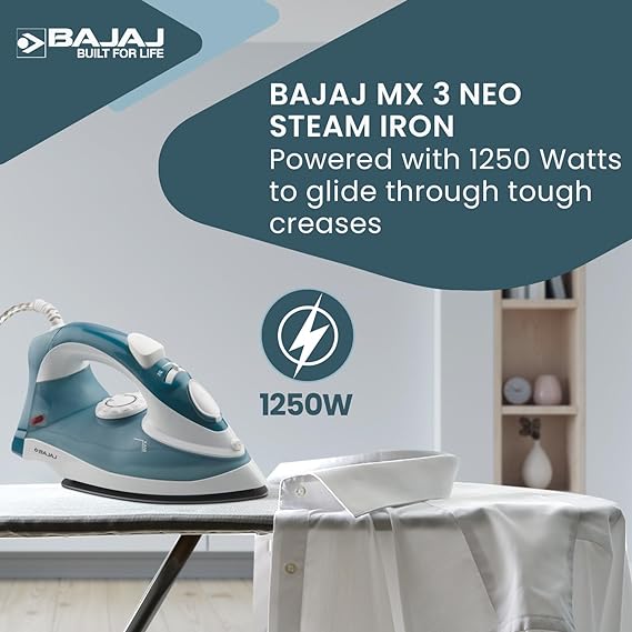Bajaj Mx 3 Neo 1250W Steam Iron