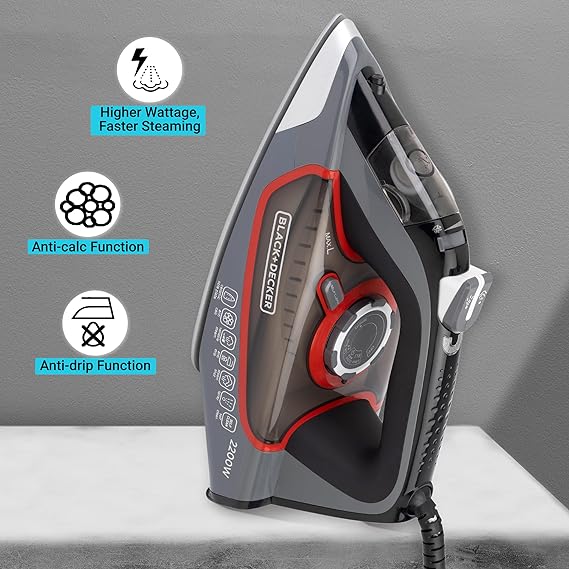 Black Decker Bxir2202 2200W Steam Iron