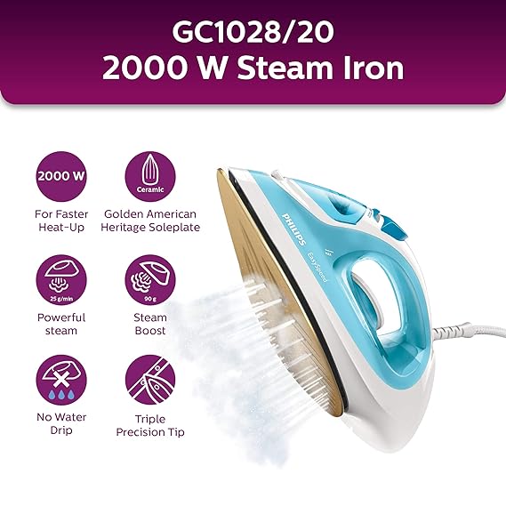 Philips Gc1028/20 2000W  Steam Iron