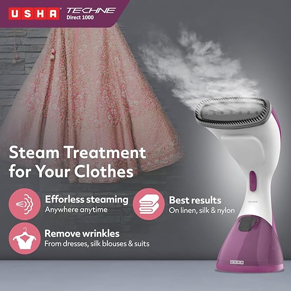 Usha Techne Direct 1000 Garment Steamer & 920W Vertical Streaming