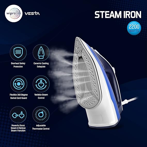 Wipro Vesta 2200W  Duty Steam Iron