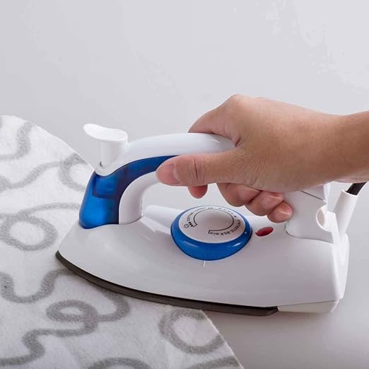 GaxQuly Travel Folding Steam Iron Press With Folding Handel 700 Watt Mini Electrical Palm Size Steam Iron Travel Iron Travel Garment Steamer