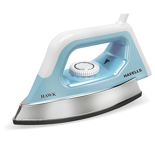Havells ABS Hawk 1100 Watt Heavy Weight Dry Iron With American Heritage Non Stick Sole Plate