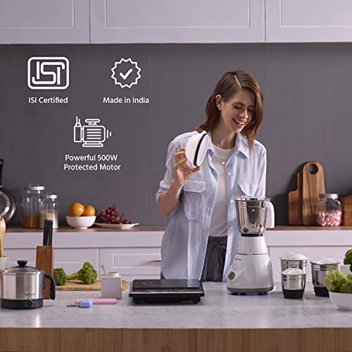 Lifelong Power Pro 500-Watt Mixer Grinder with 3 Jars | 1 Year Warranty