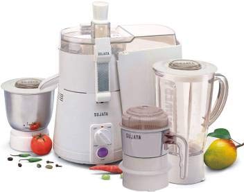 Sujata Powermatic Plus Juicer Mixer Grinder with Chutney Jar, 900 Watts, 3 Jars