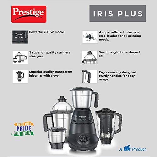 Prestige IRIS Plus 750 Watt Mixer Grinder