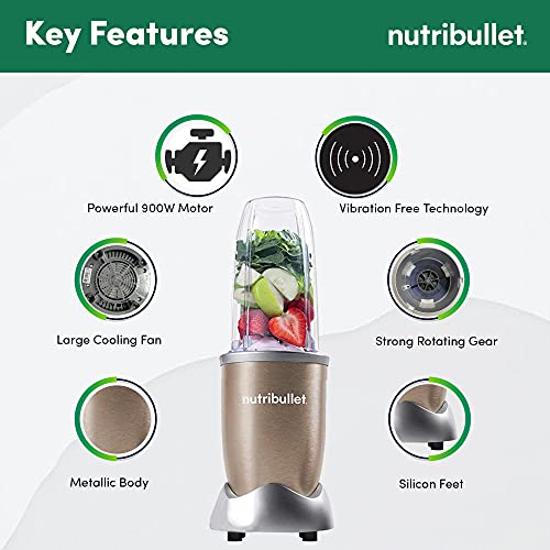 Nutribullet PRO High Speed Blender-Mixer-Smoothie Maker - 900 Watts - 12 Pcs Set