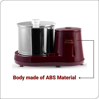 Butterfly Hippo Table Top Wet Grinder, 2ltr
