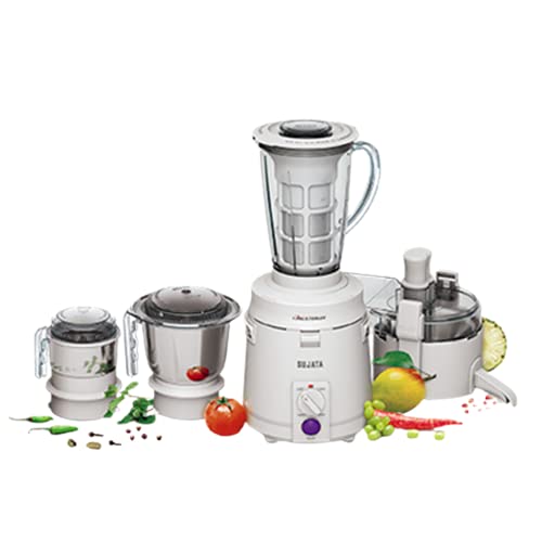 Sujata Dynamix, Mixer Grinder, 900 Watts, 3 Jars (White)
