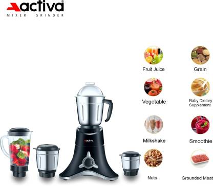 Activa Super Chef 900 W Powerful Motor Mixer Grinder With 4 Jars