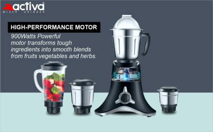 Activa Super Chef 900 W Powerful Motor Mixer Grinder With 4 Jars