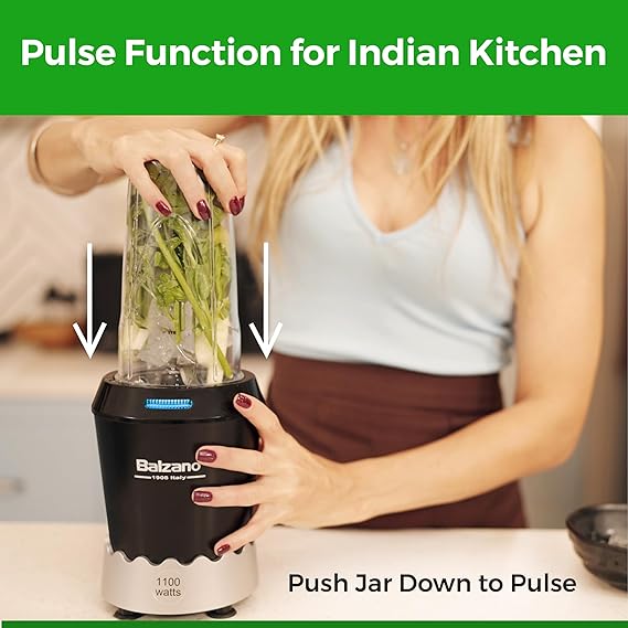 Balzano Nutri-PRO Bullet Mixer Grinder 1100W With 2 jars