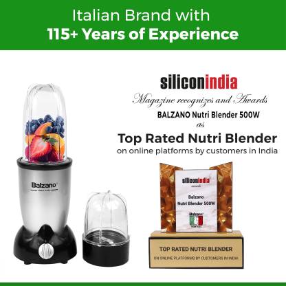Balzano Nutri-PRO Bullet Mixer Grinder 500W With 2 jars
