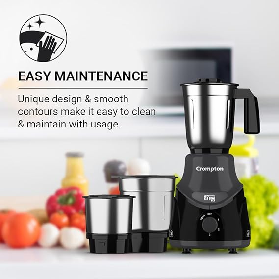 Crompton DS 500W Mixer Grinder with 3 jars