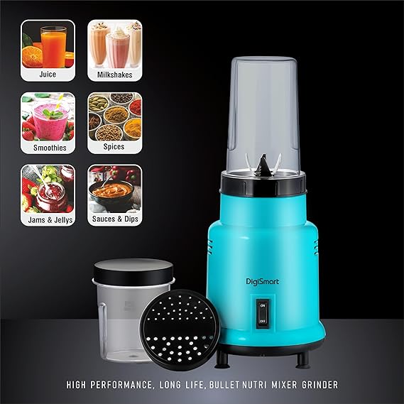 Digismart Nutri 500 watt Mixer Grinder With 2 jars