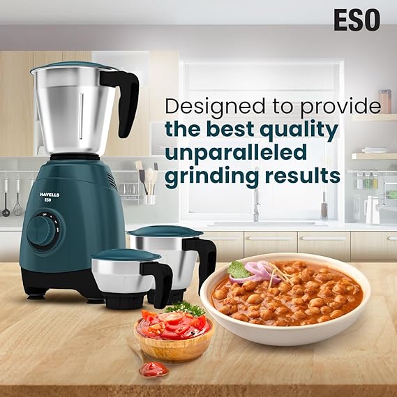 Havells ESO 750 watts Mixer Grinder with 3 jars
