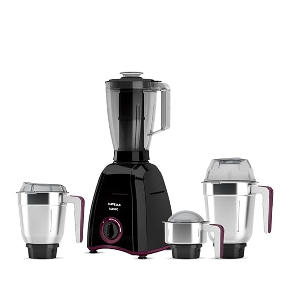 Havells Klassic 750 Watt Mixer Grinder with 4 jars