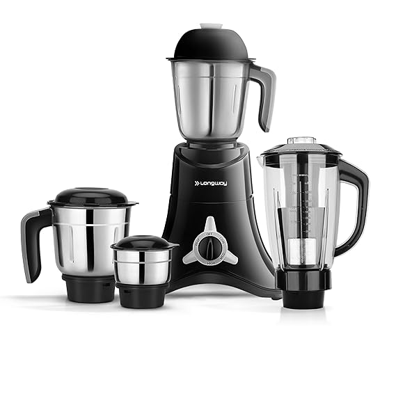 Longway Orion 900 Mixer Grinder with 4 Jars