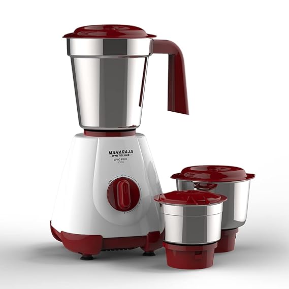 Maharaja Whiteline 500W Livo Pro Mixer Grinder with 3 Jars