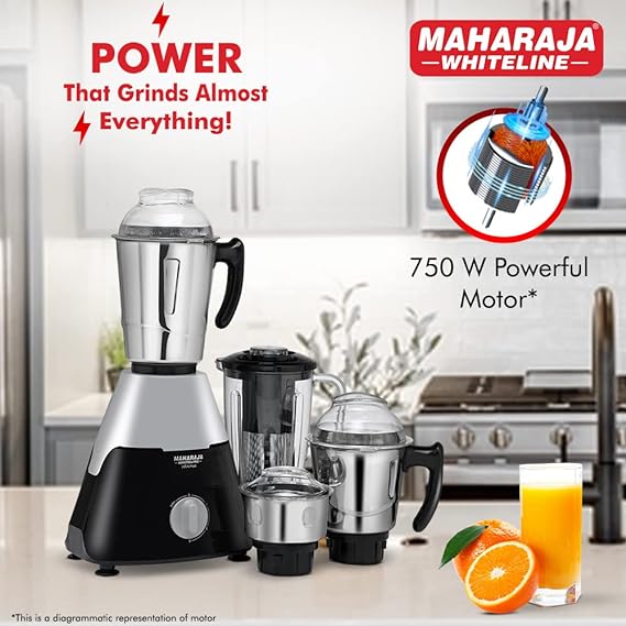 Maharaja Whiteline Infinimax Elite 750 Watts Mixer Grinder