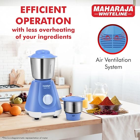 Maharaja Whiteline 500 Watt Smart Mixer Grinder with 2 Jars
