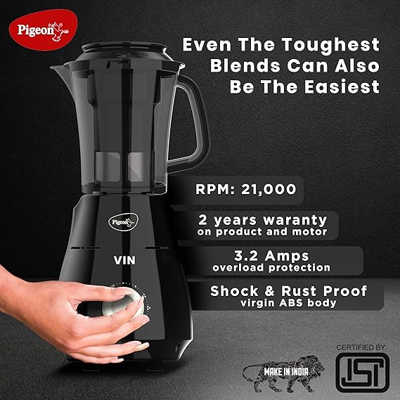 Pigeon by Stovekraft VIN 750 W Mixer Grinder with 4 Jars