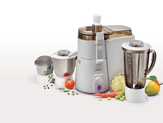 Sujata Powermatic Maxima 900W Juicer Mixer Grinder with 3 Jars