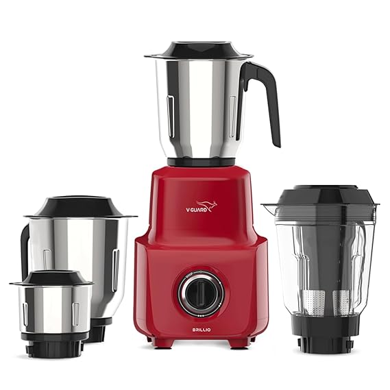 V-Guard Brillio 750 Watt Juicer Mixer Grinder With 4 Jars
