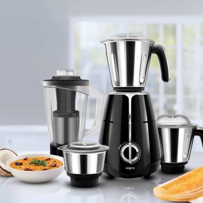 Wipro Elato 1000W Mixer Grinder With 4 Jars