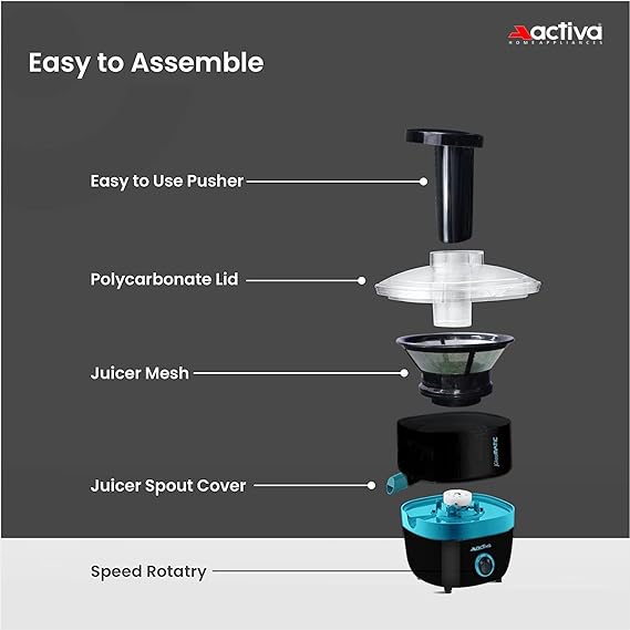 Activa Juicomatic 600W Juicer Mixer Grinder With 3 Jar