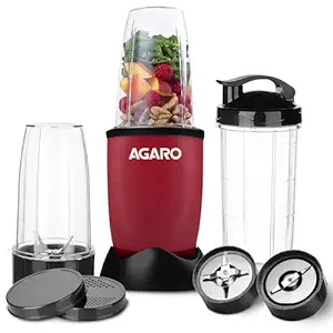 Agaro Plastic Regal 400W Juicer Mixer Grinder with 3 jar