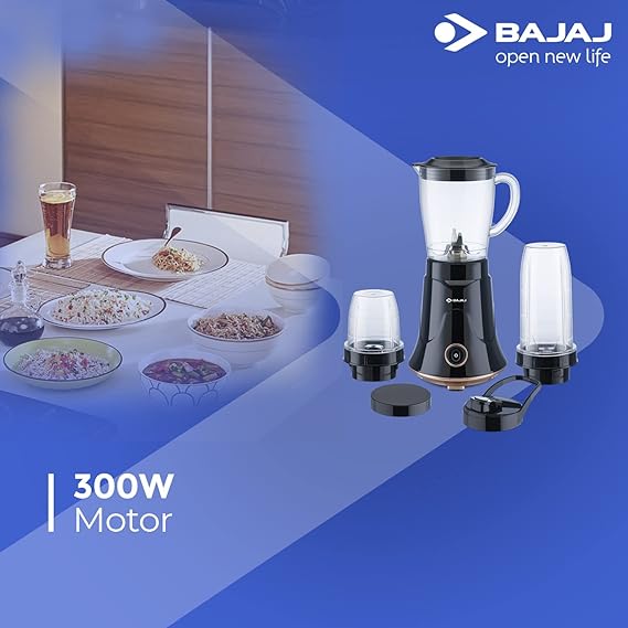Bajaj Nx-01 300W Juicer Mixer Grinder With 3 jar