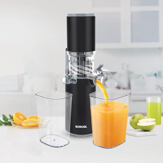 Borosil 130 W Easy Juice Cold Press Slow Juicer Portable Slow Juicer