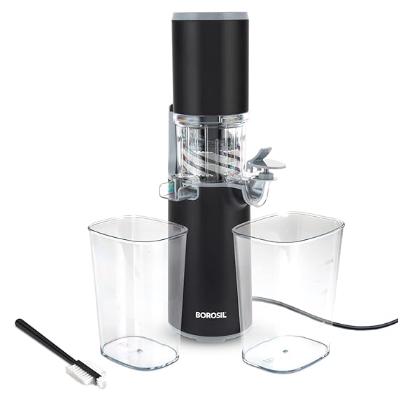 Borosil 130 W Easy Juice Cold Press Slow Juicer Portable Slow Juicer