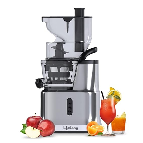 Lifelong LLSJ02 200 W Cold Press whole Slow Juicer All-in-1 Fruit & Vegetable Juicer
