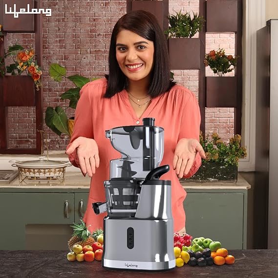 Lifelong LLSJ02 200 W Cold Press whole Slow Juicer All-in-1 Fruit & Vegetable Juicer