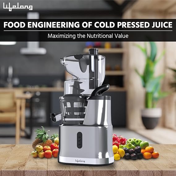 Lifelong LLSJ02 200 W Cold Press whole Slow Juicer All-in-1 Fruit & Vegetable Juicer