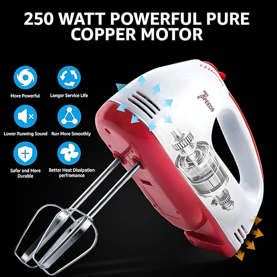 Inalsa 250 W Hand Blender Hand Mixer Beater