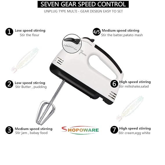 Shopoware 260 W Hand Mixer