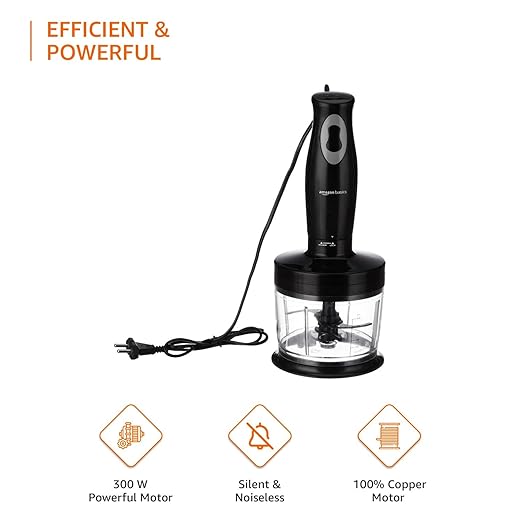 Amazon Basics 300W Hand Blender | Chopper And Whisker